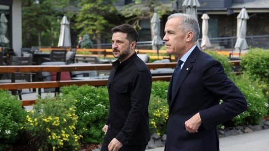 Premierul canadian Mark Carney, în vizită la Kiev, de Ziua Independenţei Ucrainei - VIDEO