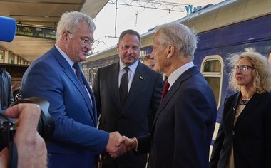 Prim-ministrul Norvegiei a sosit la Kiev