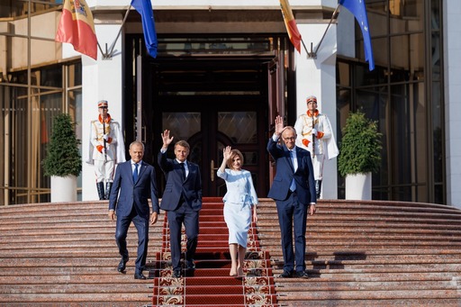Macron, Merz şi Tusk au rostit discursuri impresionante de susţinere la Chişinău şi au surprins plăcut vorbind în româneşte - VIDEO