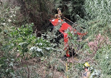 Spania: Un autocar care circula în direcţia Barcelona s-a răsturnat. Aproximativ 50 de persoane au fost rănite