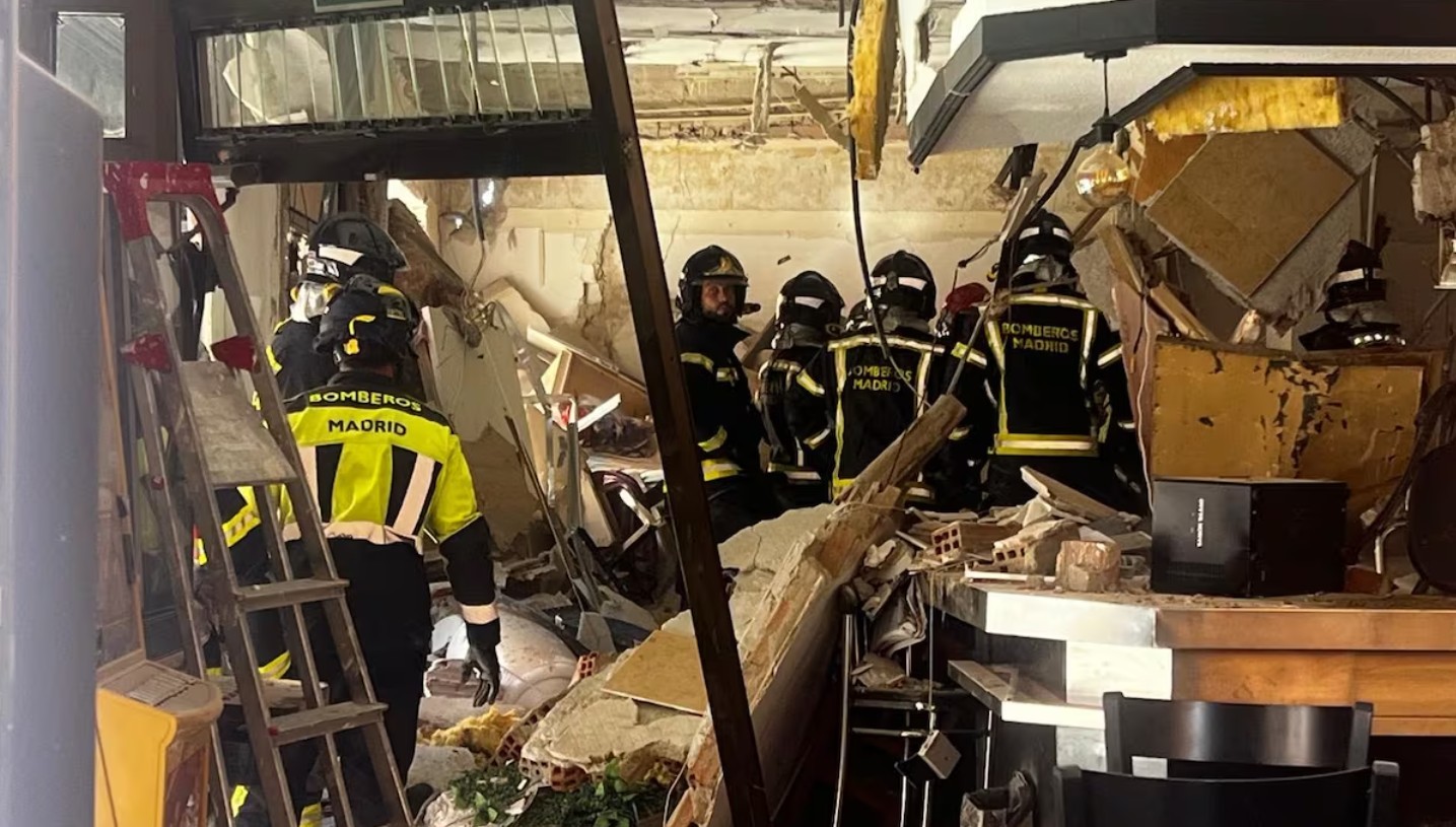 UPDATE - Explozie într-o cafenea din Madrid: 25 de răniţi, dintre care trei grav