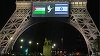Steagurile Palestinei şi Israelului, proiectate pe Turnul Eiffel