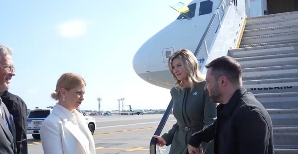 Preşedintele ucrainean Volodimir Zelenski ajunge la New York pentru evenimentele de nivel înalt ale Adunării Generale a ONU
