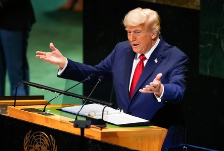 Trump acuză ONU, de la tribuna Adunării Generale, de ”vorbe goale” şi de faptul că nu-l ajută să oprească războaie