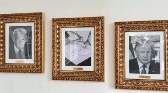 Trump înlocuieşte portretul lui Biden la Casa Albă cu o fotografie a unui ”autopen”, o maşină de semnat