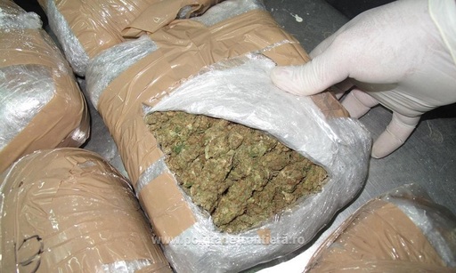 Autorităţile maghiare au găsit 4,4 kilograme de marijuana într-un microbuz care se deplasa din România spre Italia