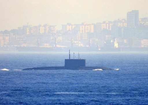 Un submarin rusesc din Flota Mării Negre, Novorossiisk, în dificultate în largul Gibraltarului, către Oceanul Atlantic