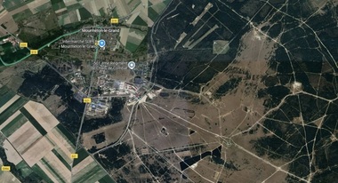 Baza militară franceză Mourmelon-le-Grand, în care au fost formaţi militari ucraineni în 2024, survolată de drone