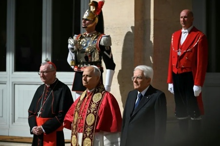 Papa Leon al XIV-lea, primit cu mare pompă în prima sa vizită de stat la Roma