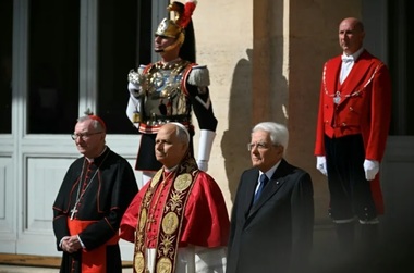 Papa Leon al XIV-lea, primit cu mare pompă în prima sa vizită de stat la Roma