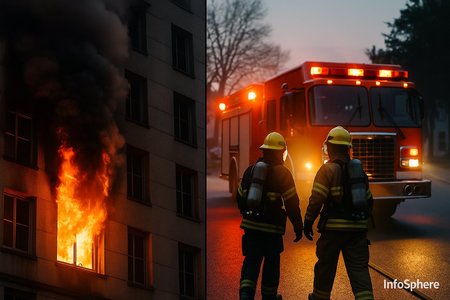 Patru morţi într-un incendiu izbucnit într-un bloc cu zece etaje din Lyon