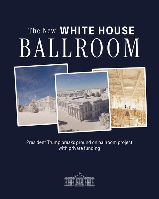 Casa Albă începe demolarea unei părţi din aripa estică pentru sala de bal a lui Trump
