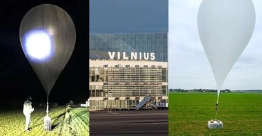 Aeroportul din Vilnius a fost închis temporar din cauza a zeci de baloane ridicate de contrabandiştii de ţigări