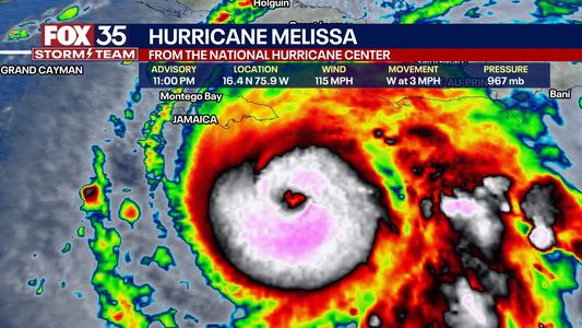 Uraganul Melissa s-a intensificat şi a trecut la categoria 3