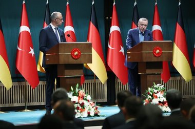 Erdogan îl întreabă pe Merz, într-o conferinţă de presă comună: Germania nu vede genocidul israelian din Gaza?