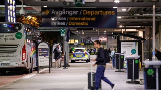 Traficul aerian pe Aeroportul Landvetter de la Göteborg, în vestul Suediei, perturbat de observarea a cel puţin o dronă