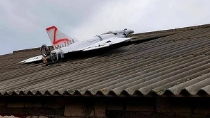 Locuitori evacuaţi în nord-vestul R.Moldova, după căderea unei drone pe un acoperiş la Cuhureştii de Jos. România desfăşoară din nou mai multe avioane de vânătoare în urma unor incursiuni cu dronă