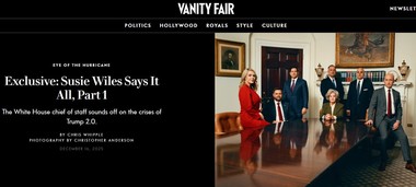 Şoc la Casa Albă, după ce şefa de cabinet a lui Trump a afirmat că preşedintele „are personalitatea unui alcoolic” şi a făcut evaluări puţin măgulitoare despre preşedinte şi aliaţii săi într-un interviu neobişnuit de sincer. Toată lumea se întreabă de ce