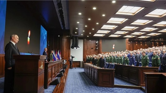 Putin îi cataloghează drept ”porci” pe aliaţii europeni ai Ucrainei, într-un discurs în faţa ofiţerilor ruşi de rang înalt