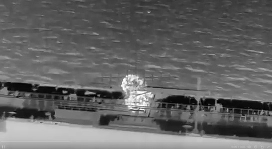 Ucraina a lovit cu drone un petrolier din ”flota fantomă” rusă, Qendil, pentru prima oară în ”ape neutre”, la Marea Mediterană, într-o ”nouă operaţiune specială fără precedent”, anunţă SBU