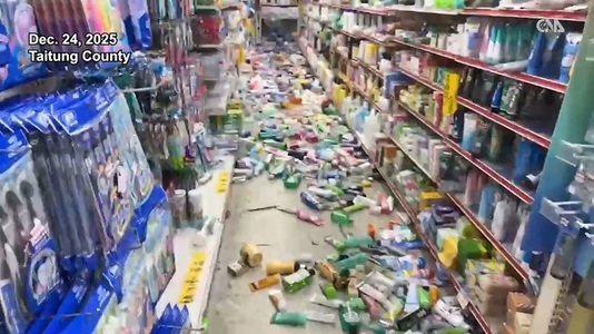 Cutremur de suprafaţă, de magnitudinea 6,1, în sud-estul Taiwanului, resimţit până în nord, la Taipei