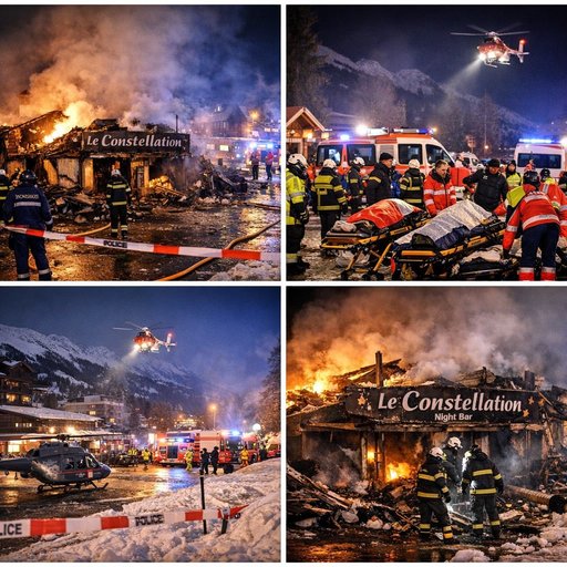 Tragedia de la Crans-Montana: Aproximativ o sută de răniţi se află „în stare de urgenţă absolută”