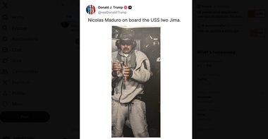 Treningul în care Maduro apare postat de Trump la bordul USS Iwo Jiwa devine viral în lume şi creşte căutările pe Google ale gamei Nike Tech. În top cinci la căutări, potrivit Google Trends, Chile, Albania, Jamaica, Franţa şi SUA
