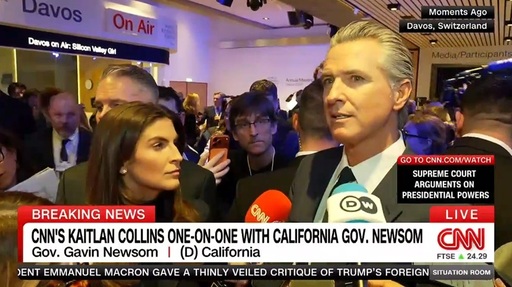 Gavin Newsom cataloghează discursul lui Trump la Davos drept ”remarcabil de plictisitor” şi ”remarcabil de insignifiant”
