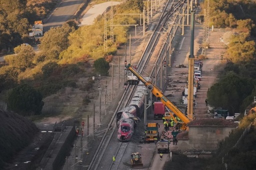 UPDATE-Mai mulţi răniţi uşor în Spania, într-un nou accident feroviar, la Cartagena, unde un tren a fost lovit de o macara