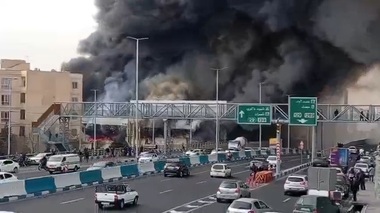 Incendiu important în Iran, într-un bazar în vestul Teheranului, în cartierul comercial Jannat Abad