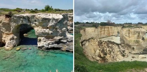 „Arcul îndrăgostiţilor” din Italia s-a prăbuşit chiar de Ziua Îndrăgostiţilor - VIDEO