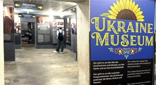 Un fost buncăr nazist de la Berlin găzduieşte o expoziţie în susţinerea Ucrainei