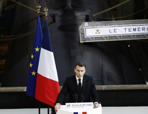 UPDATE-Franţa îşi va creşte numărul focoaselor nucleare şi le va permite aliaţilor săi ”să participe la exerciţii de disuasiune”, anunţă într-un discurs, la Île Longue, Emmanuel Macron