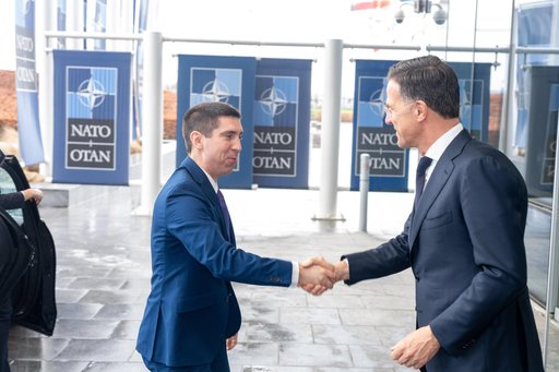 Mark Rutte l-a primit la sediul NATO pe ministrul de externe Mihai Popşoi: „Admir cu adevărat ceea ce face Moldova.  Conducerea dumneavoastră trebuie să ştie că are mulţi prieteni în această clădire” - VIDEO