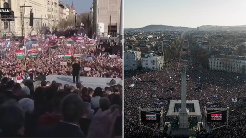 De Ziua maghiarilor de pretutindeni, cele două partide rivale din Ungaria au organizat mitinguri de amploare cu gândul la alegerile din 12 aprilie