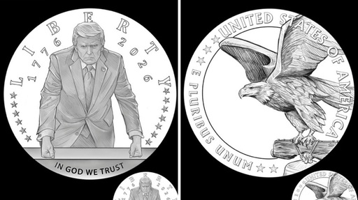 Trezoreria americană dă undă verde baterii unei monede de aur cu efigia lui Donald Trump, cu ocazia marcării a 250 de ani de la înfiinţarea SUA
