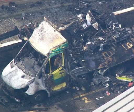 Doi bărbaţi au fost arestaţi la Londra în legătură cu incendierea ambulanţelor comunităţii evreieşti