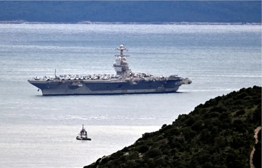Portavionul USS Gerald Ford soseşte la Split, în Croaţia, la operaţiuni de mentenanţă, după nouă luni pe mare