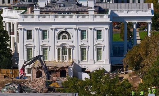 Oficialii lui Trump spun că oprirea proiectului de sală de bal de la Casa Albă, în valoare de 400 de milioane de dolari, reprezintă un risc pentru securitatea naţională