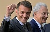 Macron, la Roma, pentru a se întâlni prima oară cu Papa Leon al XIV-lea. El nu a prevăzut să se întâlnească cu Meloni
