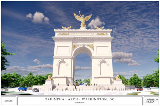 Administraţia Trump dezvăluie planurile pentru un arc de triumf la Washington, înalt de 76 de metri - FOTO