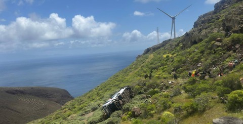 Un mort şi 27 de răniţi după ce un autobuz cu pasageri britanici a căzut într-o râpă, în Insulele Canare