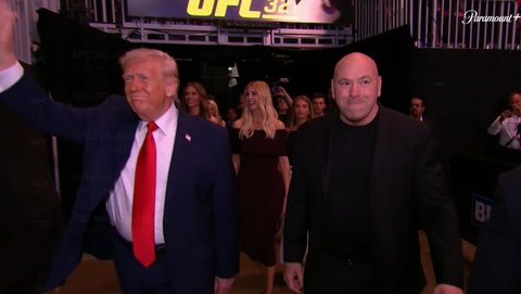 Donald Trump, prezent la o gală UFC la Miami, alături de secretarul de stat Marco Rubio - VIDEO