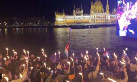 Budapesta s-a transformat într-o arenă de petrecere după alegerile istorice care au pus capăt erei Orban - VIDEO