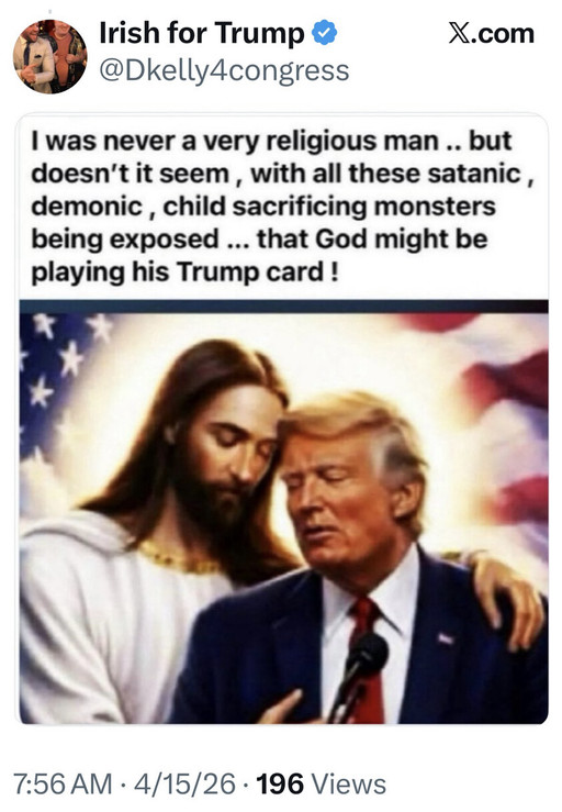 Trump publică o nouă fotografie generată de AI cu el însuşi îmbrăţişat de Iisus