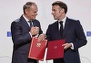 Macron discută la Gdansk, în Polonia, cu Tusk, despre disuasiunea nucleară