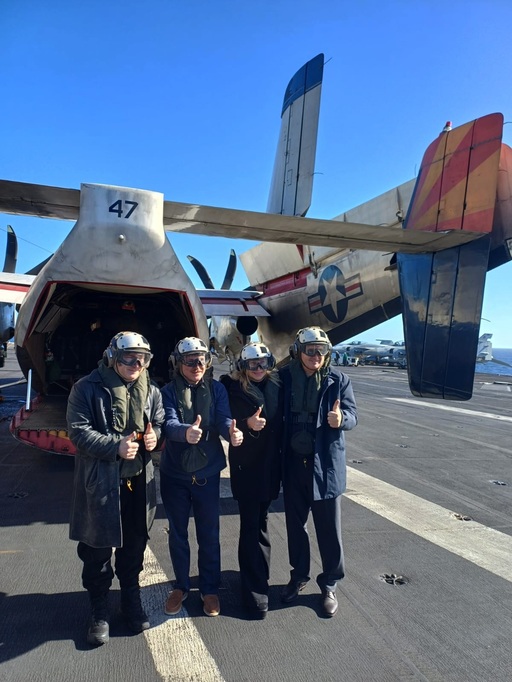 Argentina: Preşedintele Milei, la bordul portavionului american USS Nimitz în cadrul unor exerciţii comune - VIDEO