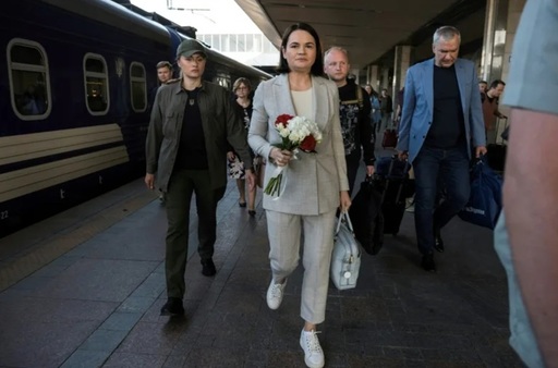 Opozanta belarusă Svetlana Tihanovskaia efectuează prima vizită în Ucraina de la începutul războiului