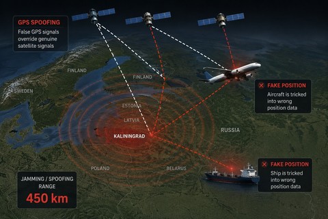 Rusia poate bruia semnalele GPS până în inima Europei. Autoritatea lituaniană afirmă că Rusia şi-a extins capacitatea de interferenţă:  numărul de antene de „spoofing” GPS a crescut de la 3 la începutul anului 2025 la 36 în prezent