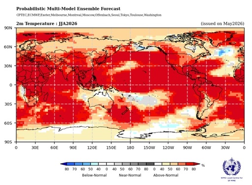 Temperaturile medii mondiale urmează să se menţină la ”niveluri-record” în perioada 2026-2030, trage un semnal de alarmă ONU